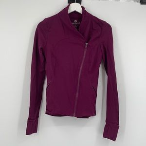 Maroon Lux Slim-Fit Track Jacket